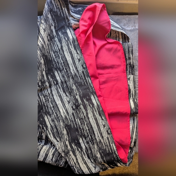 Vince Camuto Dress Women's Size 6 Sleeveless Black And White Textured Pockets - Picture 4 of 14